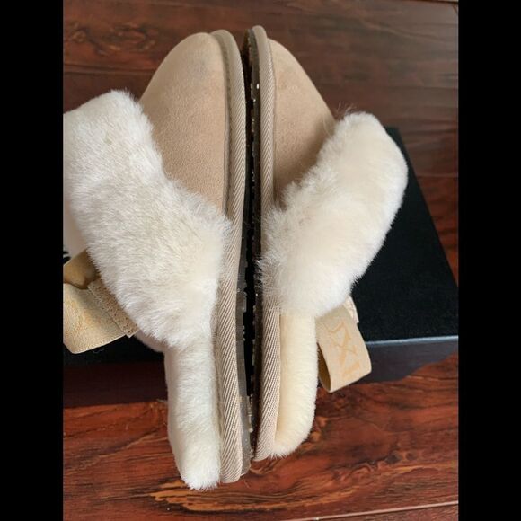 Australia luxe Collective soft genuine shearling sling back mule sleeper size 5 - Picture 4 of 7